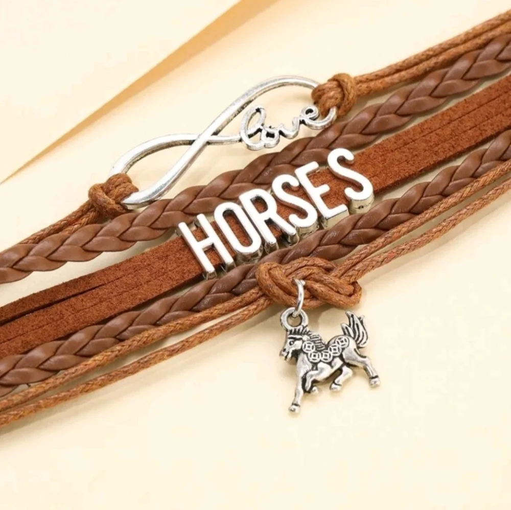 Horse leather bracelet